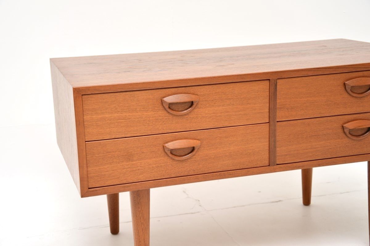 Danish Vintage Teak Side Chest / Cabinet By Kai Kristiansen photo Furniture