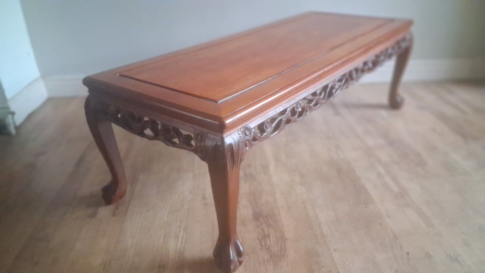 Outstanding Oriental Chinese Carved Rosewood Mid Century Drinks /Coffee Table photo furniture