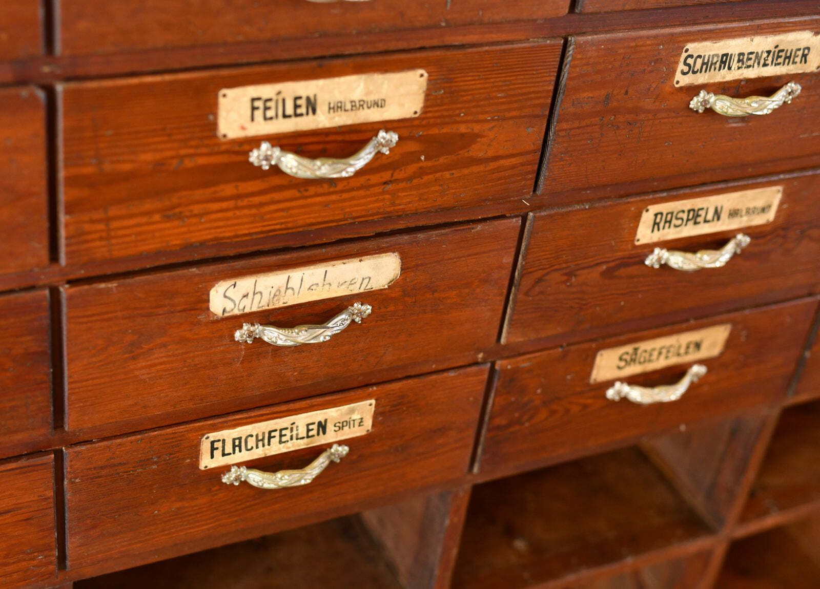 Furniture Art Nouveau Ironmongers Drawers Circa 1910 photo