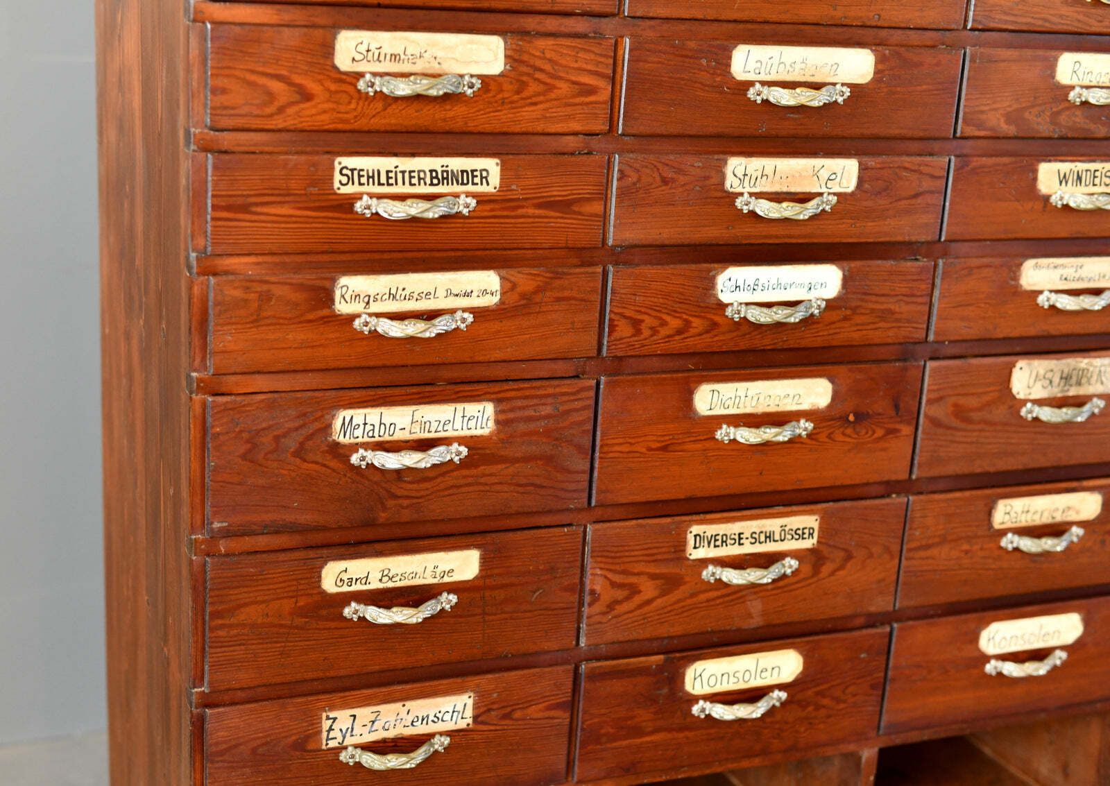 Art Nouveau Ironmongers Drawers Circa 1910 photo furniture
