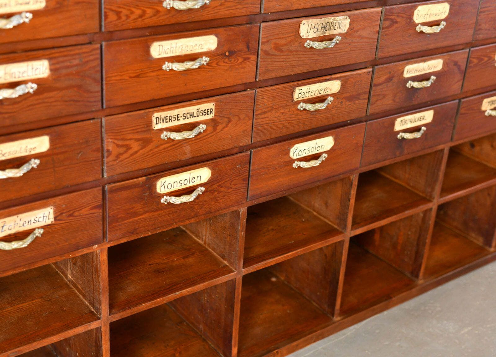 Art Nouveau Ironmongers Drawers Circa 1910 photo Furniture