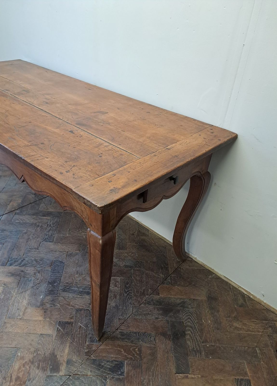 Cabriole Leg French Farmhouse Table photo vintage