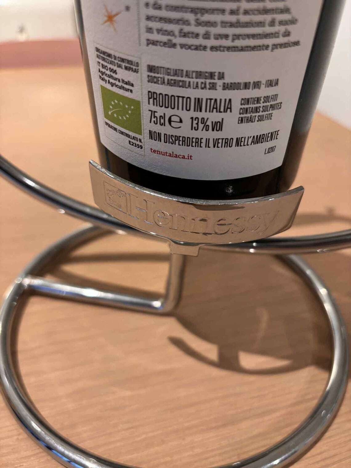 Roestvrijstalen Wijnhouder – Baraccessoire photo vinterior