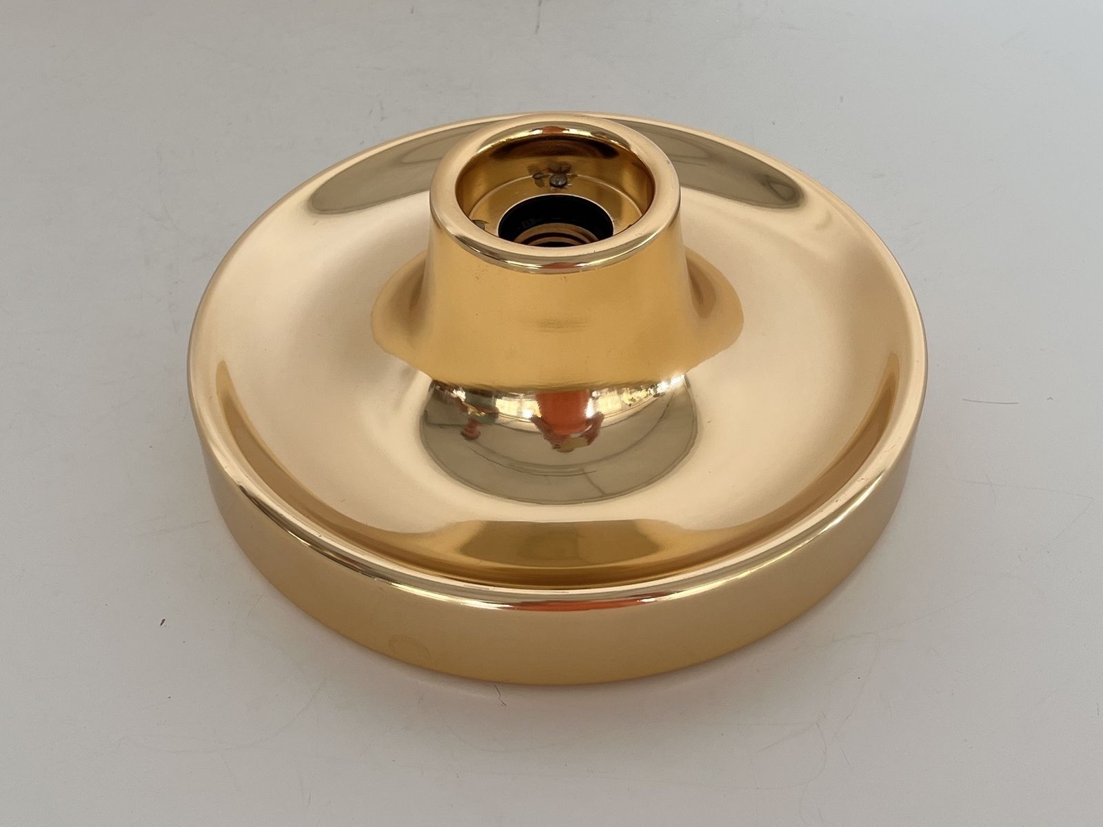 Italian Flush Mount Lights Or Wall Lights By Tronconi, Set Of 2 photo vintage