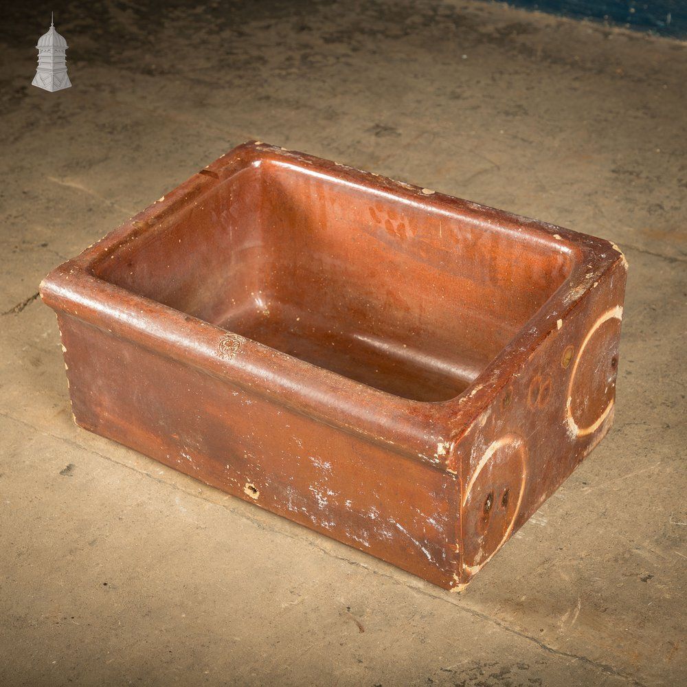 Salt Glazed Trough Planter By Oats & Green Halifax photo for sale