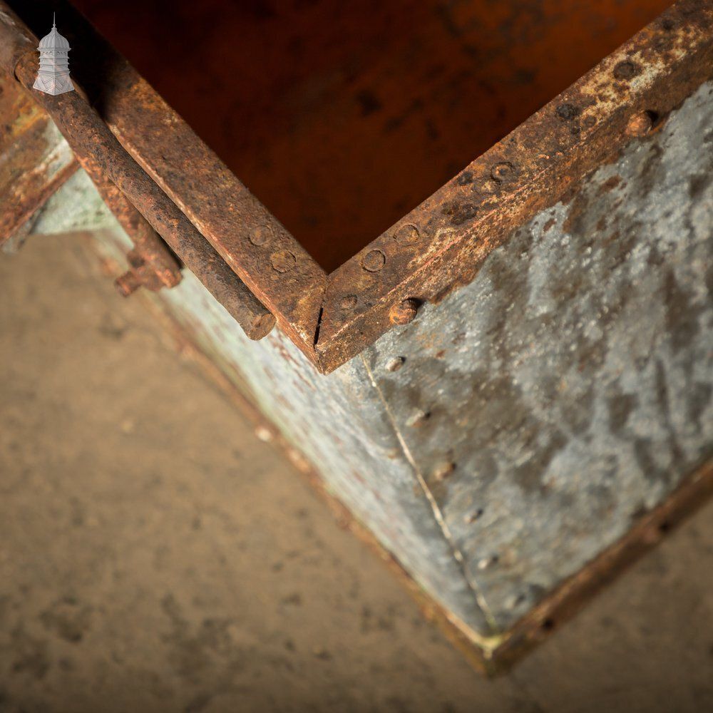 Industrial Factory Cart, Galvanised Handcart photo for sale