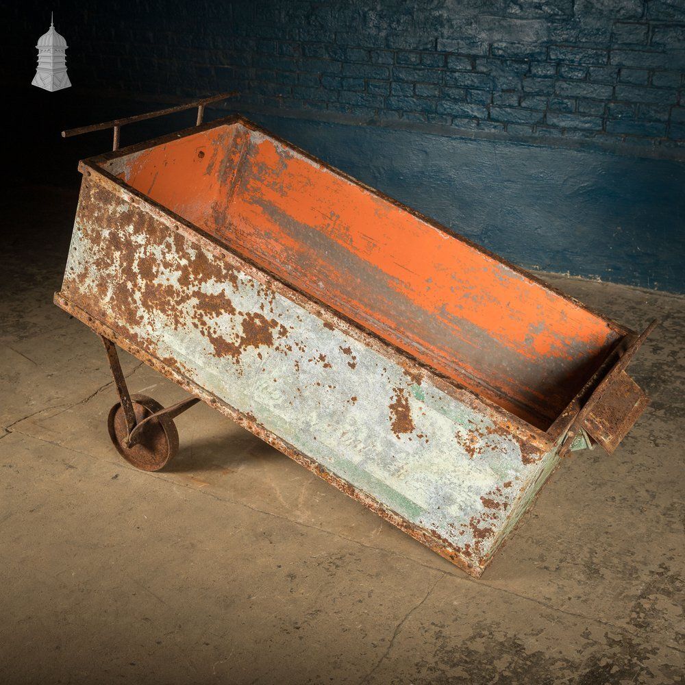 742.0 Industrial Factory Cart, Galvanised Handcart photo