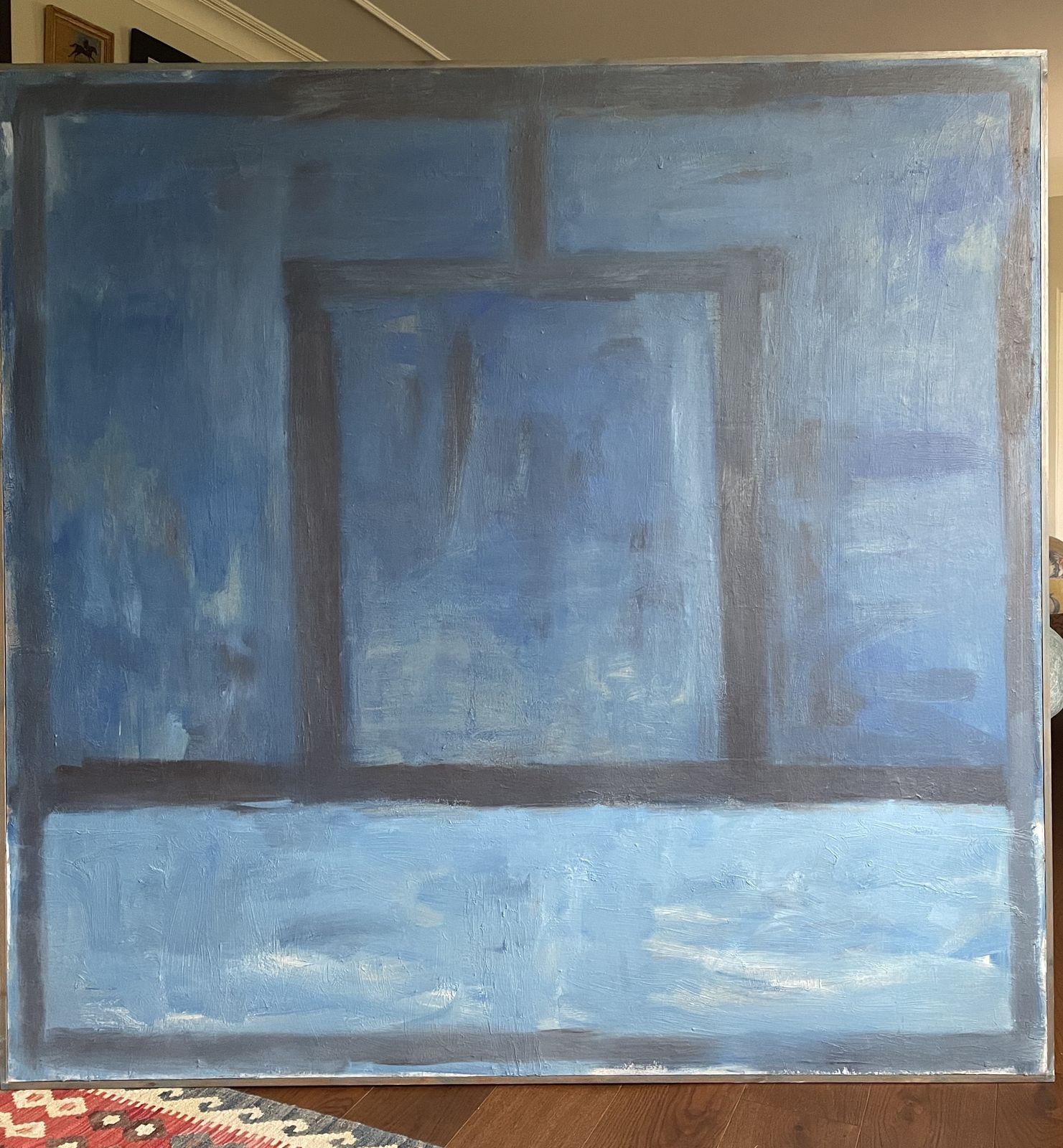 Painting By Contemporary Artist Marcel O'connor, Huge Abstract Canvas photo Art
