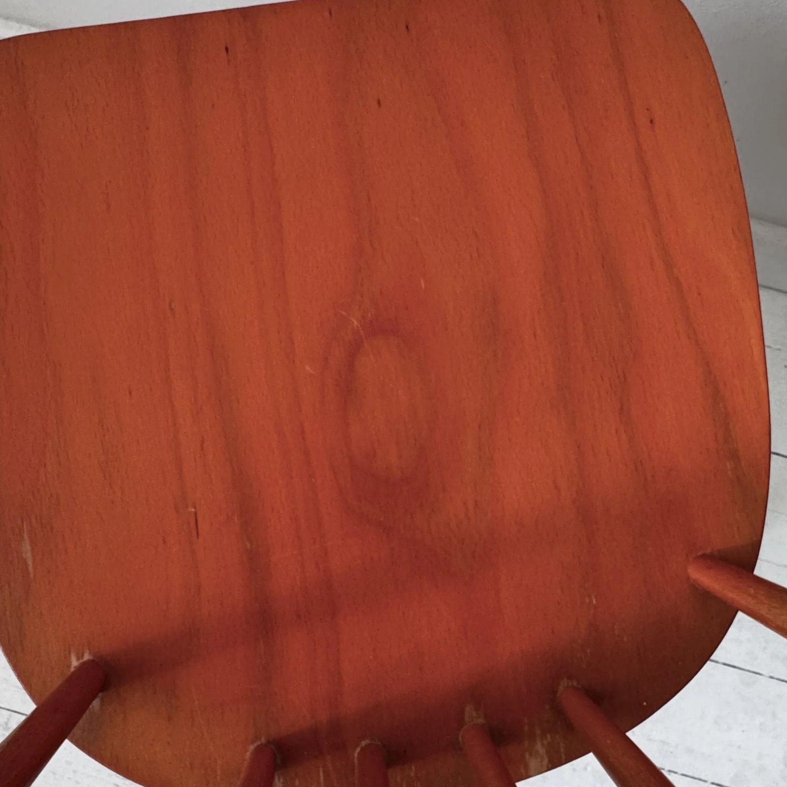 C92 Orange Wood Chair By Kandya Frank Guille Orange photo vinterior
