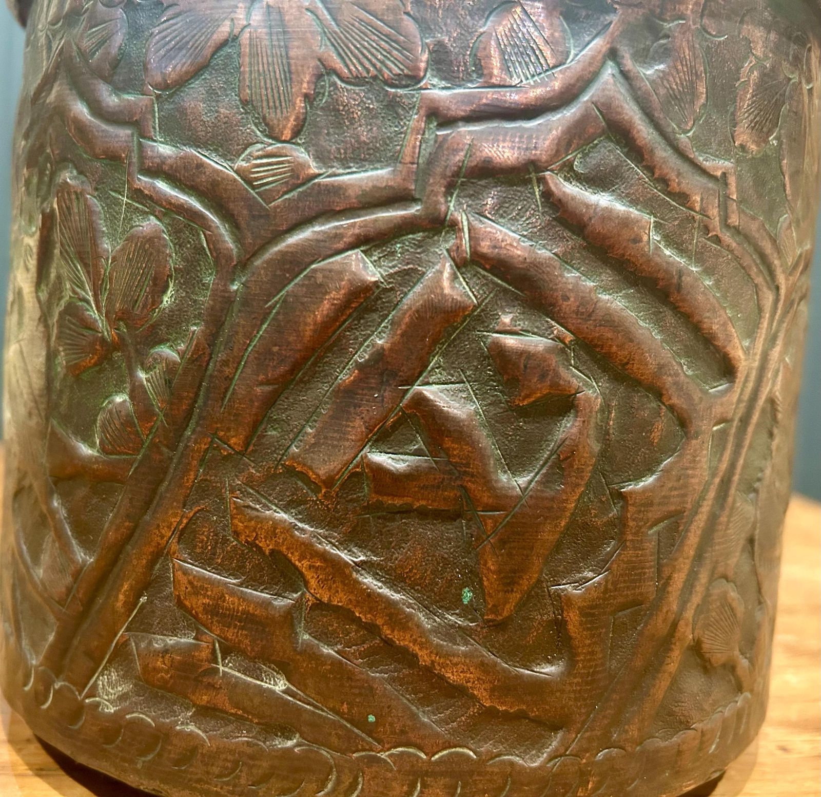 Arts And Crafts Antique Jardinière Planter Pot Plant Copper Box Industrial Antique Vintage Victorian Stand Holder photo Garden Decor