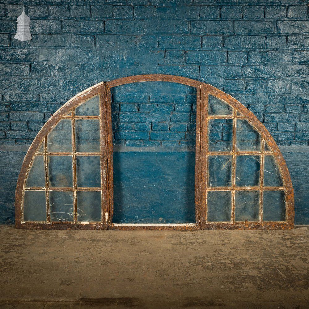 Arched Window Frames, Set Of 5, Cast Iron photo Home Fixtures