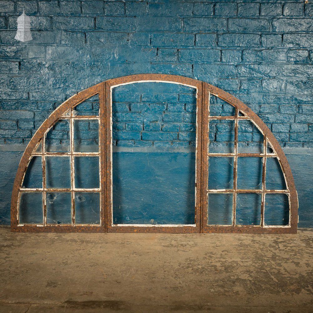 Arched Window Frames, Set Of 5, Cast Iron photo 1404.0