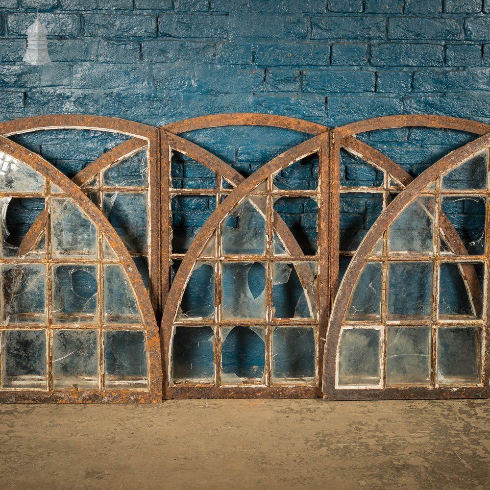 photo furniture Arched Window Frames, Set Of 5, Cast Iron