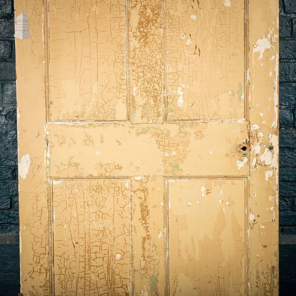 Home Fixtures 6 Panel Door, Six Moulded Panels, Distressed Cream Paint photo