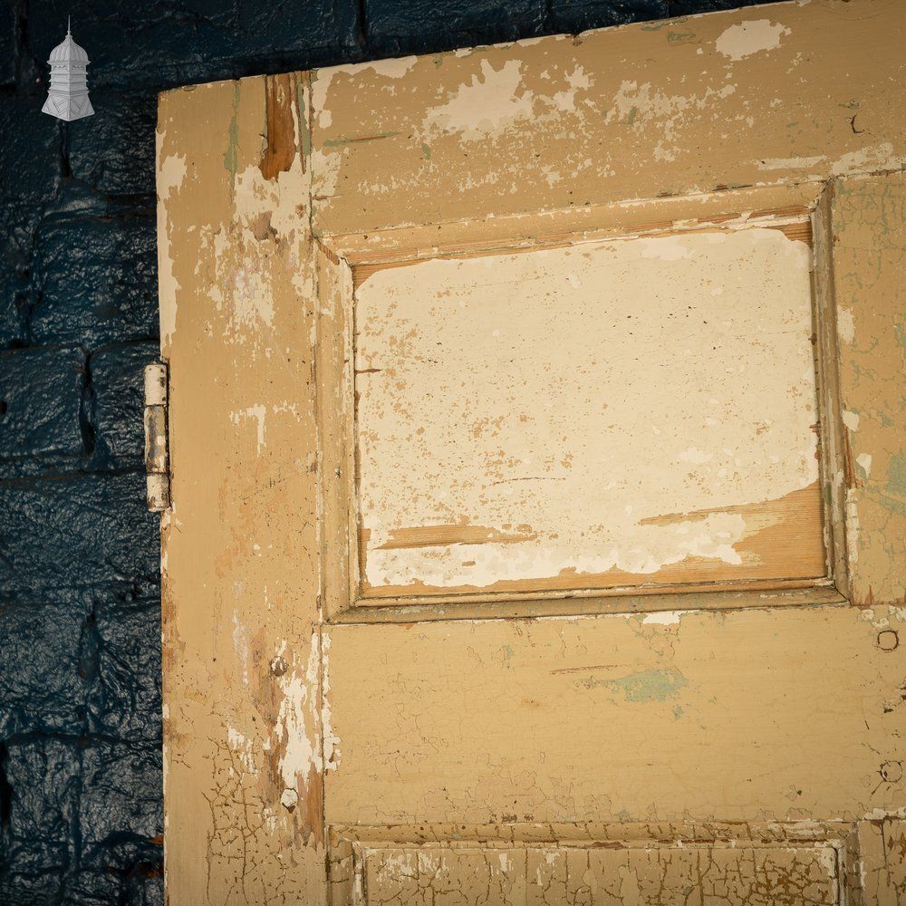photo buy 6 Panel Door, Six Moulded Panels, Distressed Cream Paint