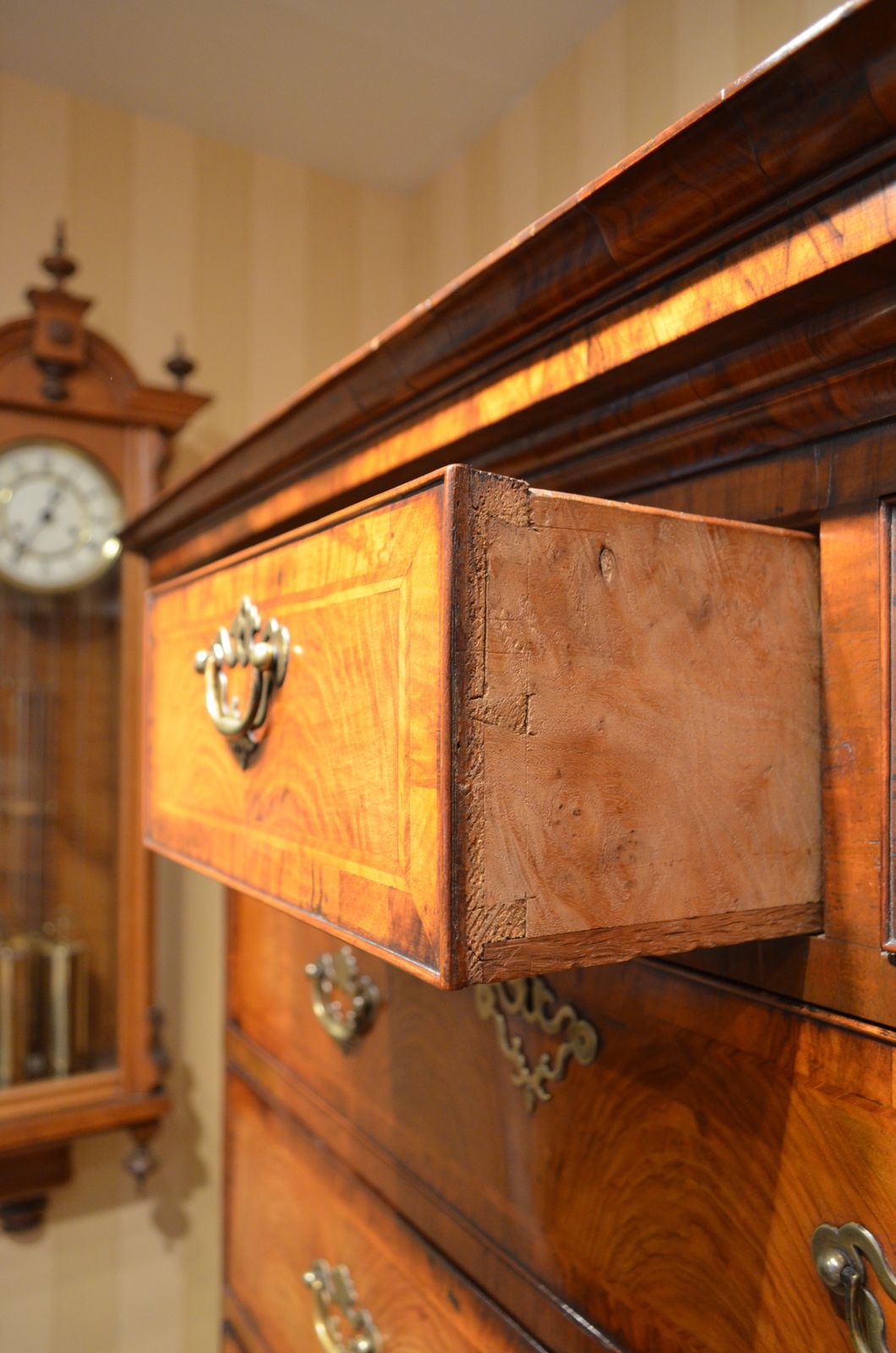 Beautiful George I Walnut Chest On Chest photo vintage