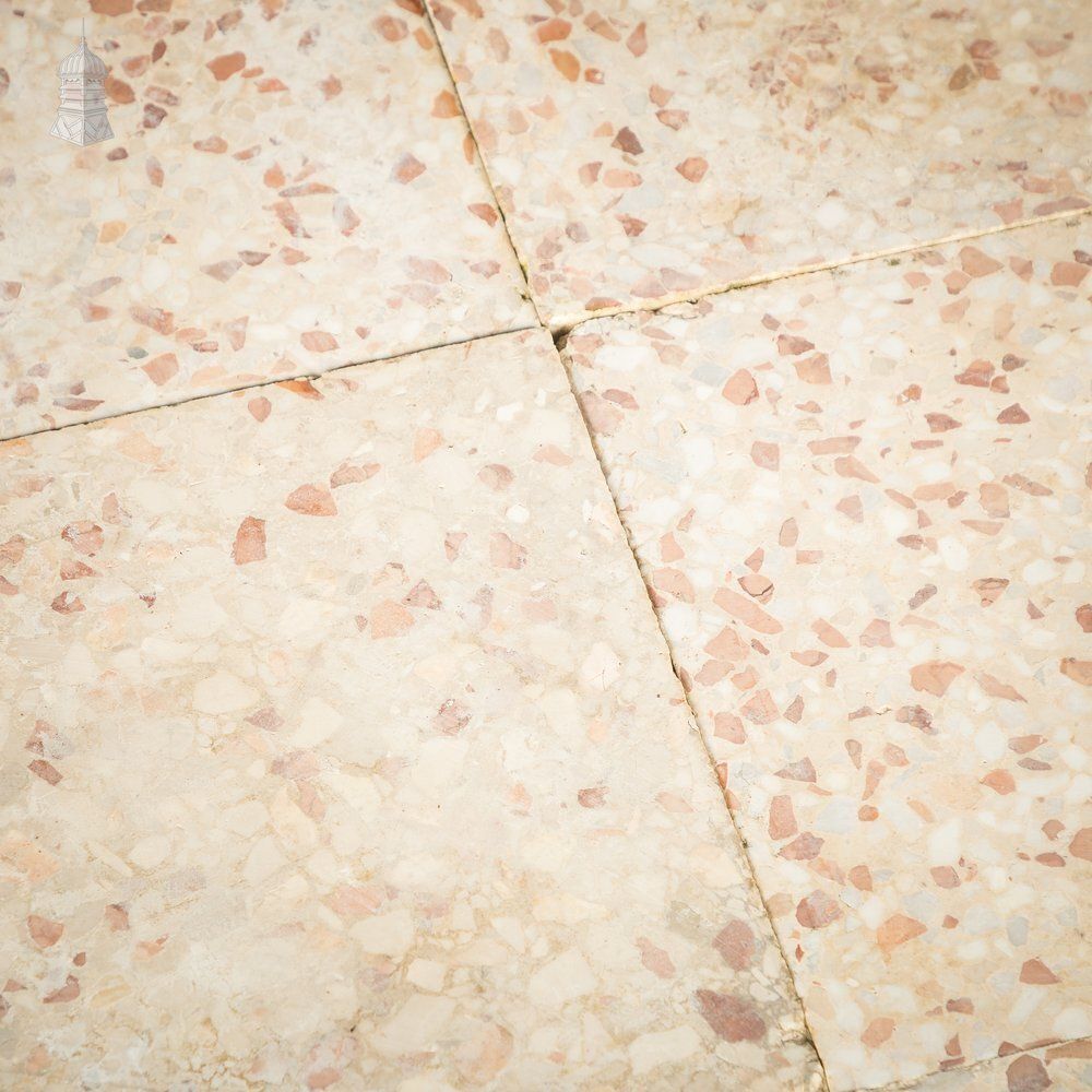 Terrazzo Tiles, Reclaimed, Batch Of 35   3 Square Metres photo Home Decor