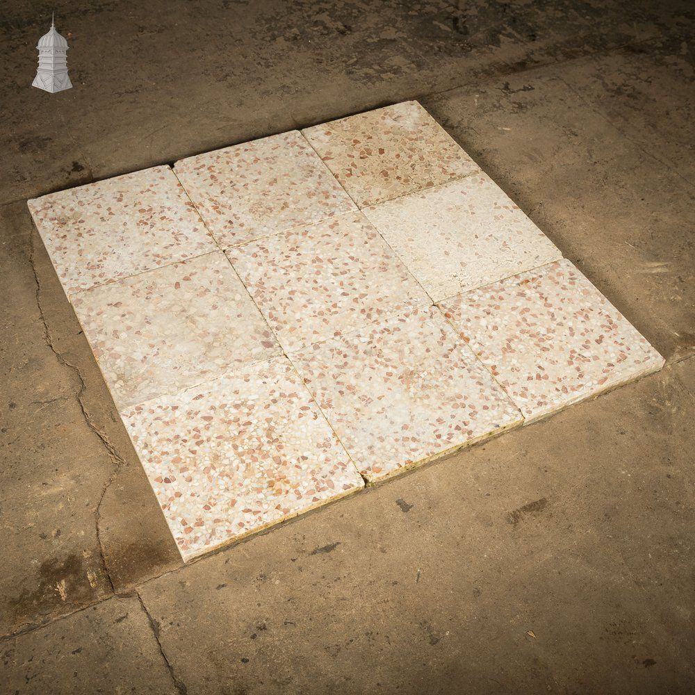 photo vinterior Terrazzo Tiles, Reclaimed, Batch Of 35   3 Square Metres