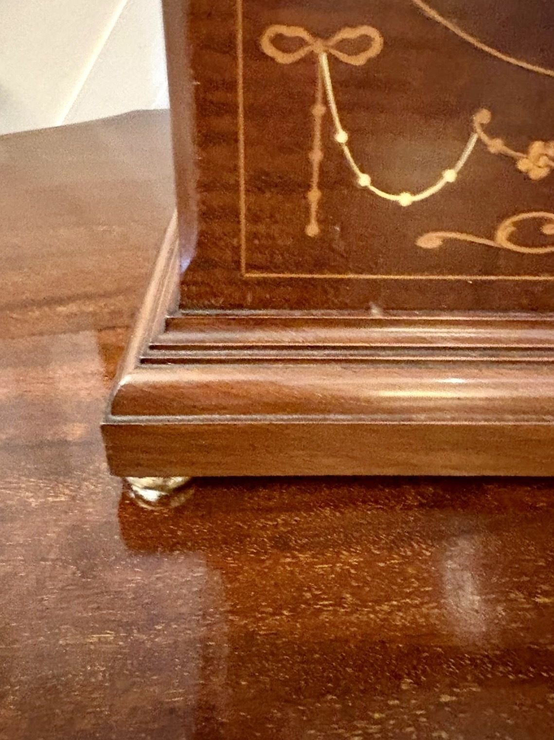 Antique Quality Mahogany Striking Mantel Clock photo furniture