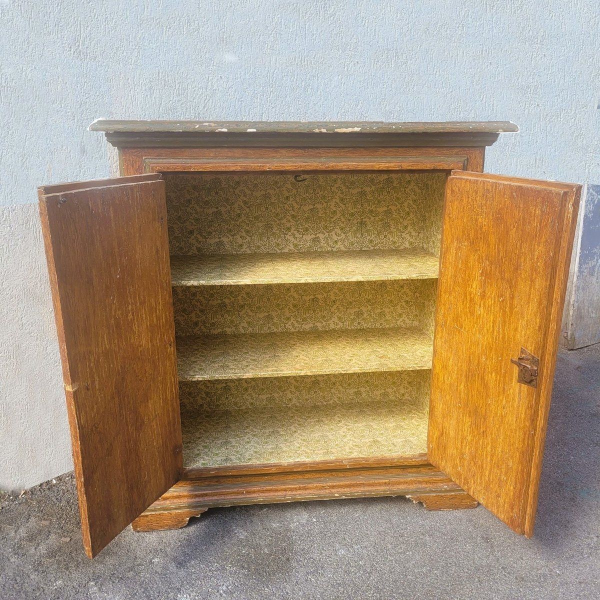 Painted Two Door Sideboard, Italy, 19th Century photo for sale