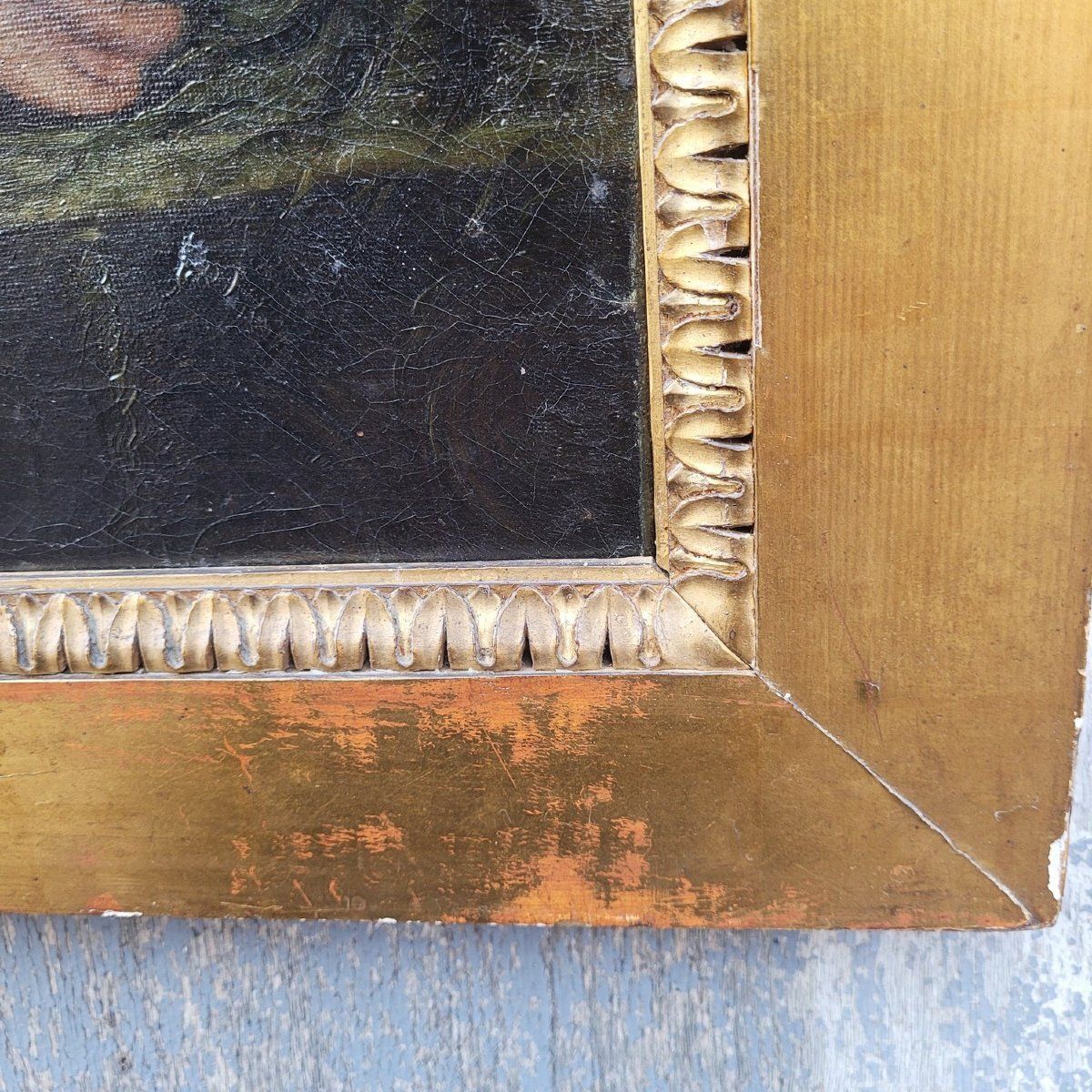 Framed Portrait Of A Gentleman With Letters, 18th Century photo buy