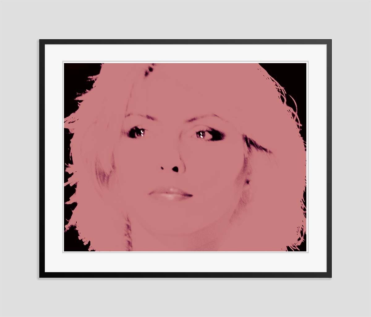Batik 'Peach Blondie' Signed Limited Edition Print Framed In Black photo furniture
