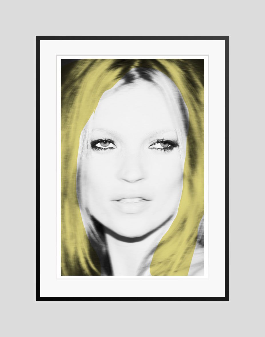 Batik 'Kate Blonde' Signed Limited Edition Print Framed In Black photo furniture