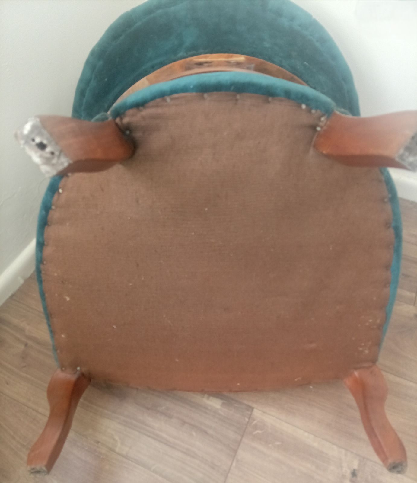 photo for sale Tub Chair. Nursing Chair (Or Occasional Chair). Reupholstered Approximately 45 Years Ago.