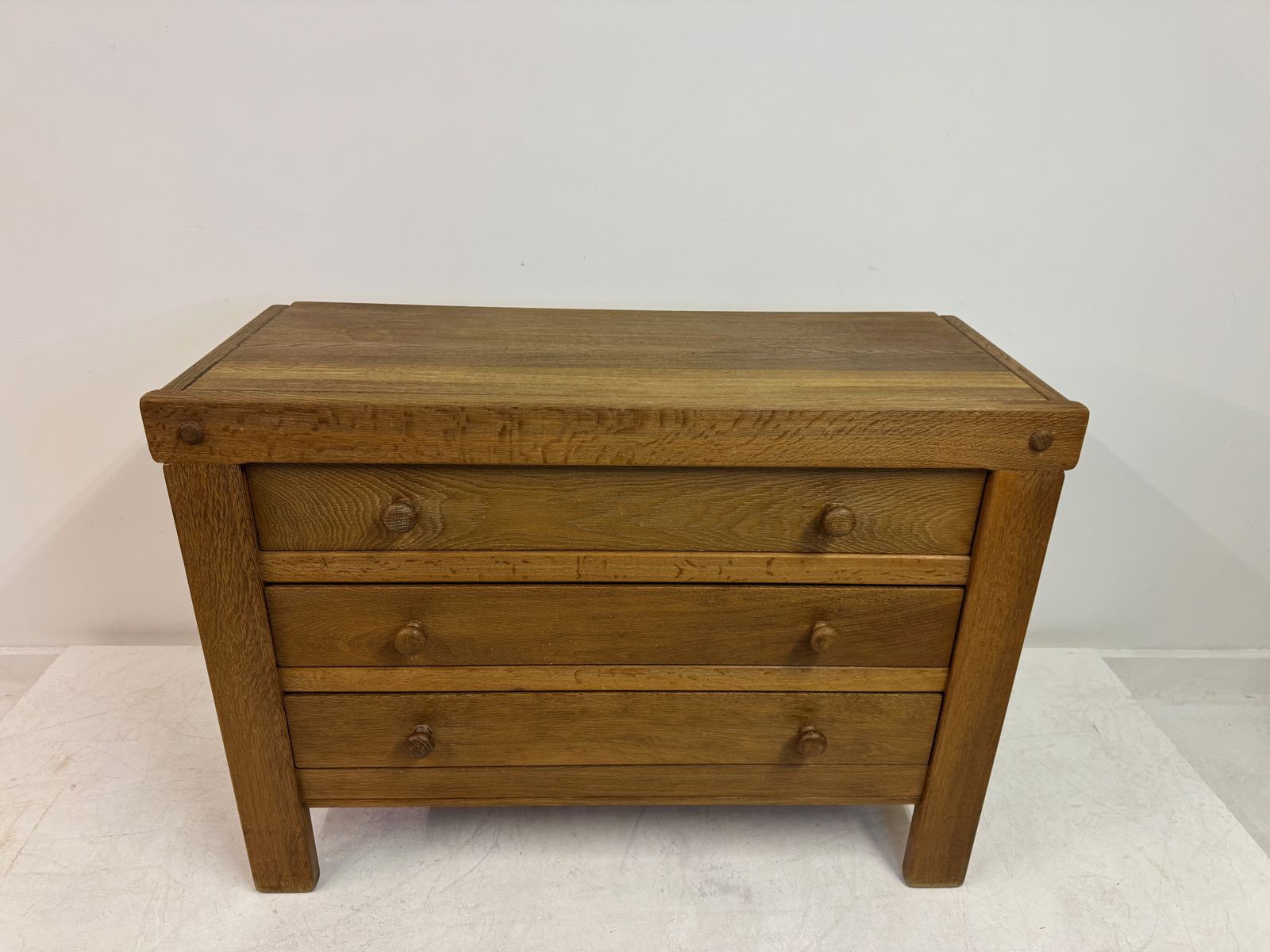 Brutalist Oak Chest Of Drawers, 1970s photo vinterior