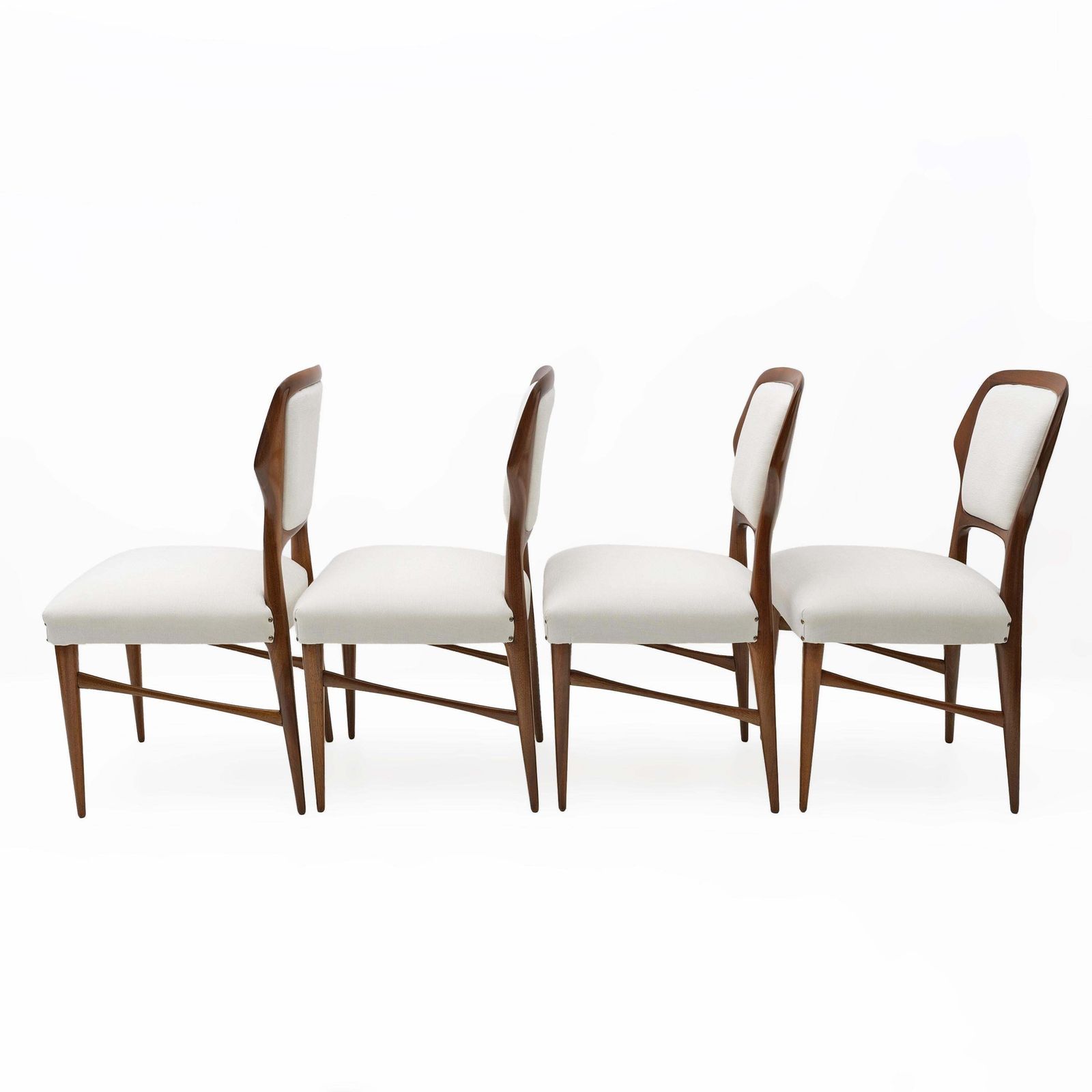 Vittorio Dassi Mid Century Modern Italian Dinning Chairs, 1950s, Set Of Four photo furniture