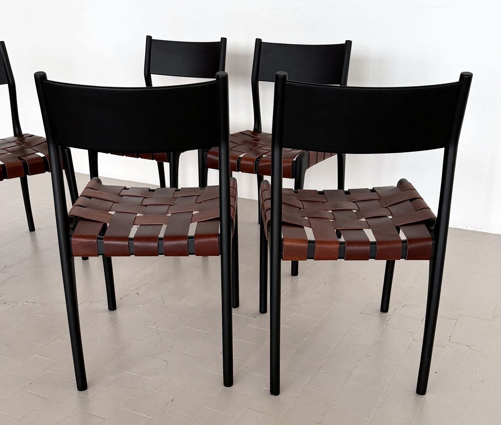 Furniture Italian 60s Designer Dining Chairs By Palange And Toffoloni, Set Of 6 photo