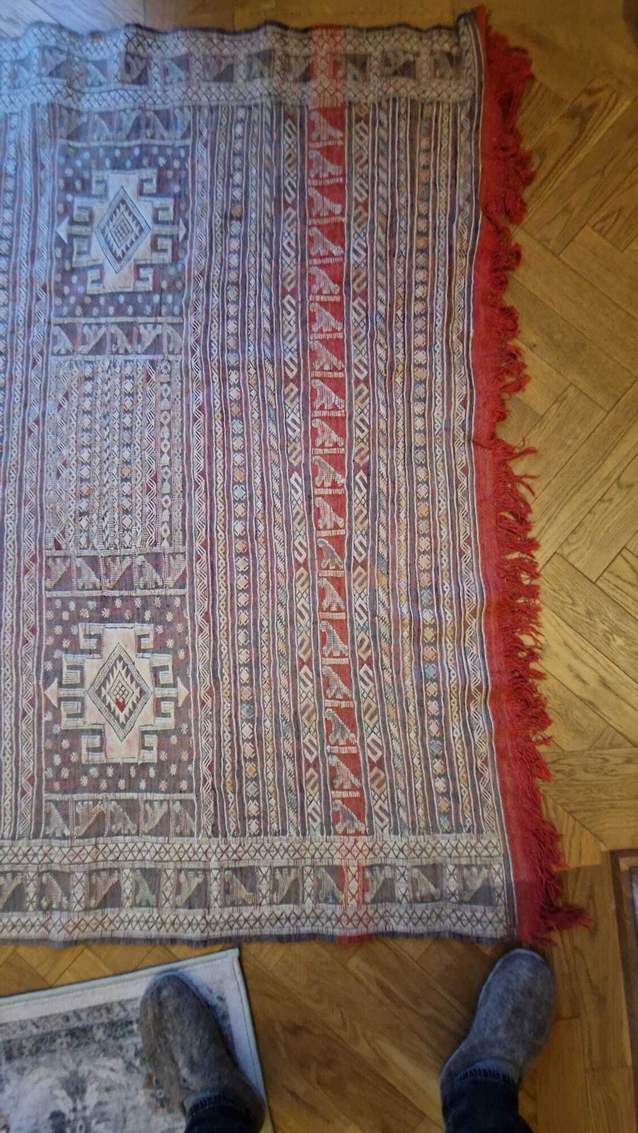 Authentic Moroccan Rug – Silk & Cactus Fibre – 180 X 300 Cm photo 100.0