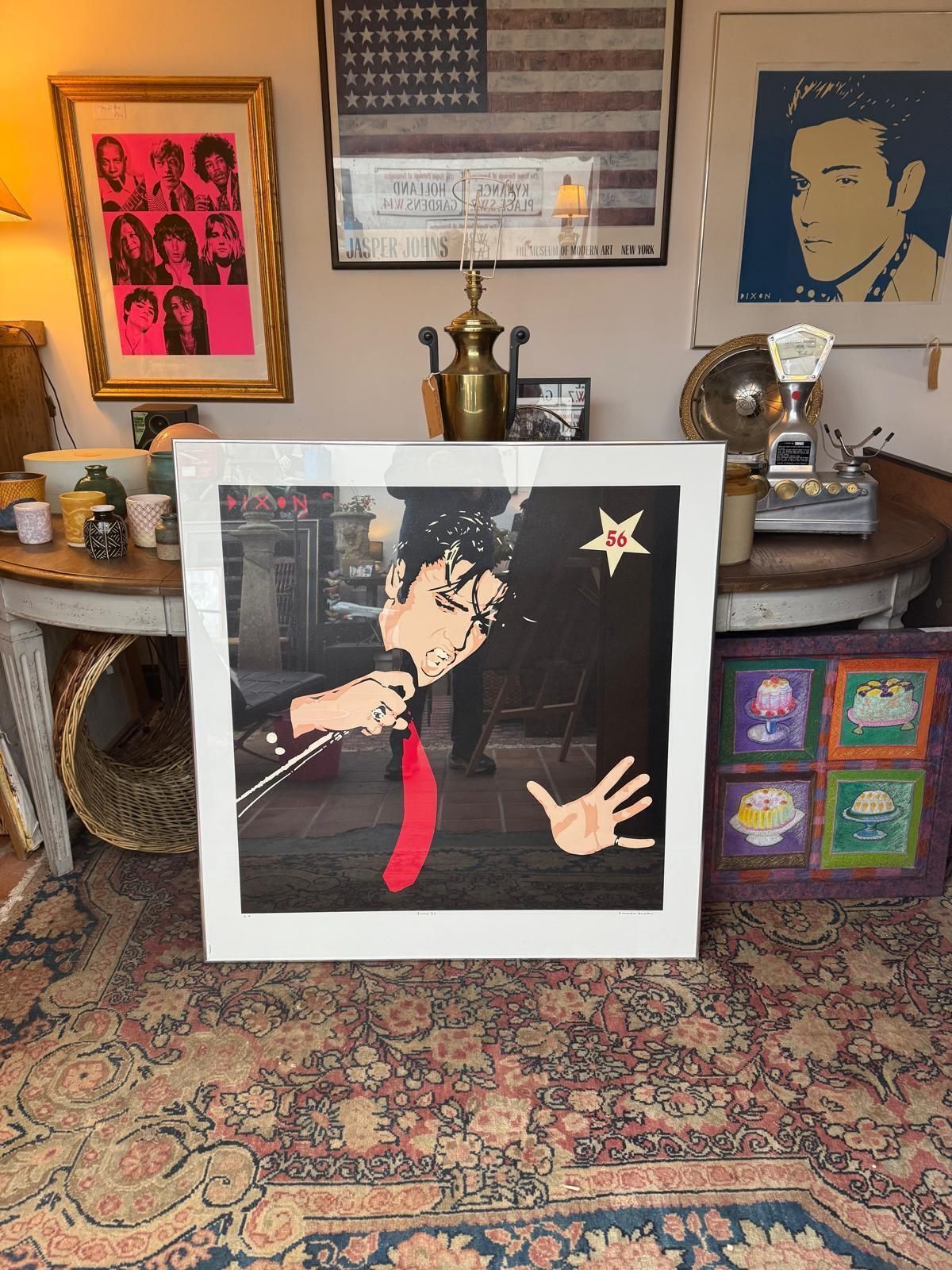 Original Giclée Print Of Elvis By Simon Dixon – Artist’s Proof photo furniture