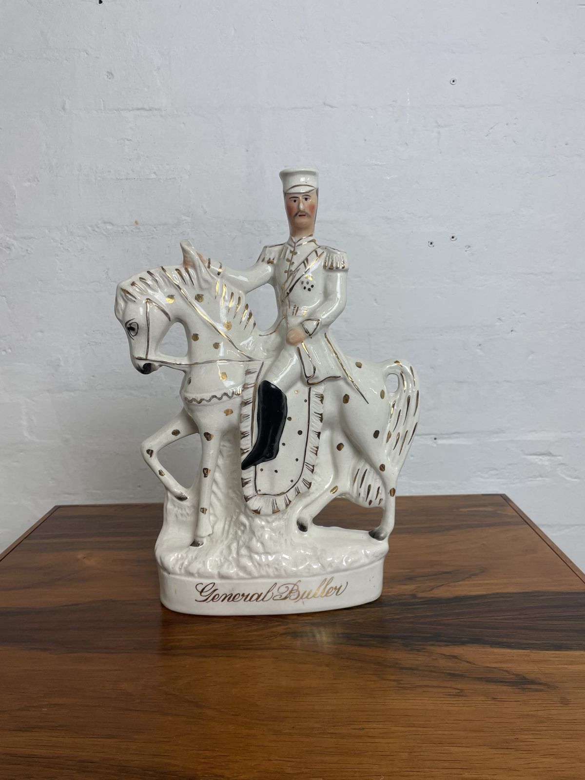 Antique Staffordshire Flatback – General Buller | Late 19th Century Boer War Commemorative Figurine photo furniture