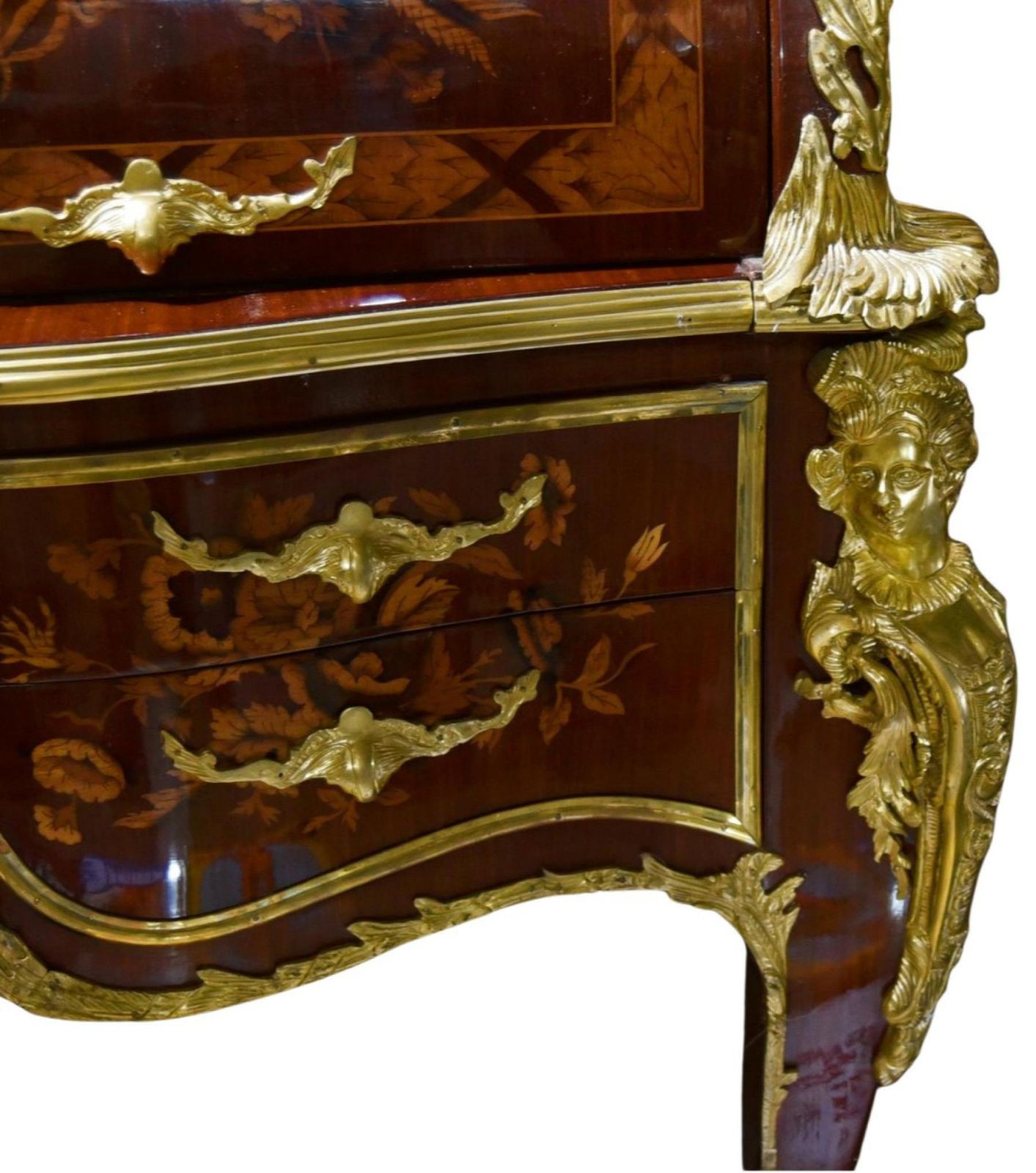 Furniture Bureau De Roi Desk   Louis XV Roll Top Desks photo