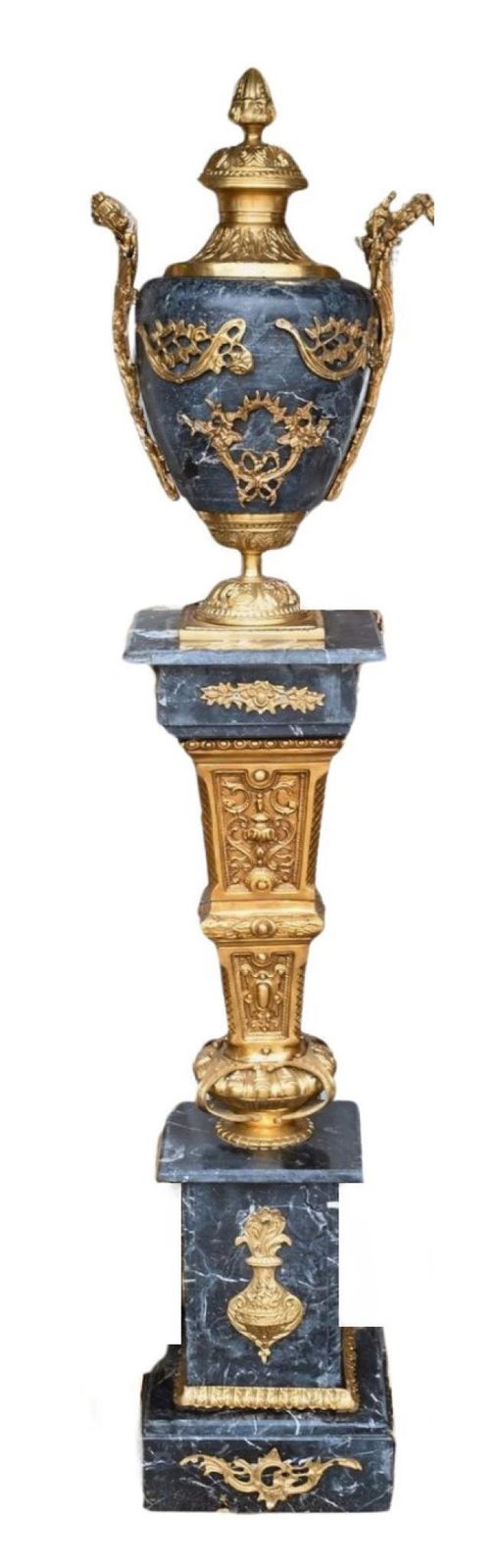 photo furniture French Marble Pedestal Stands And Urns Louis XVI Tables