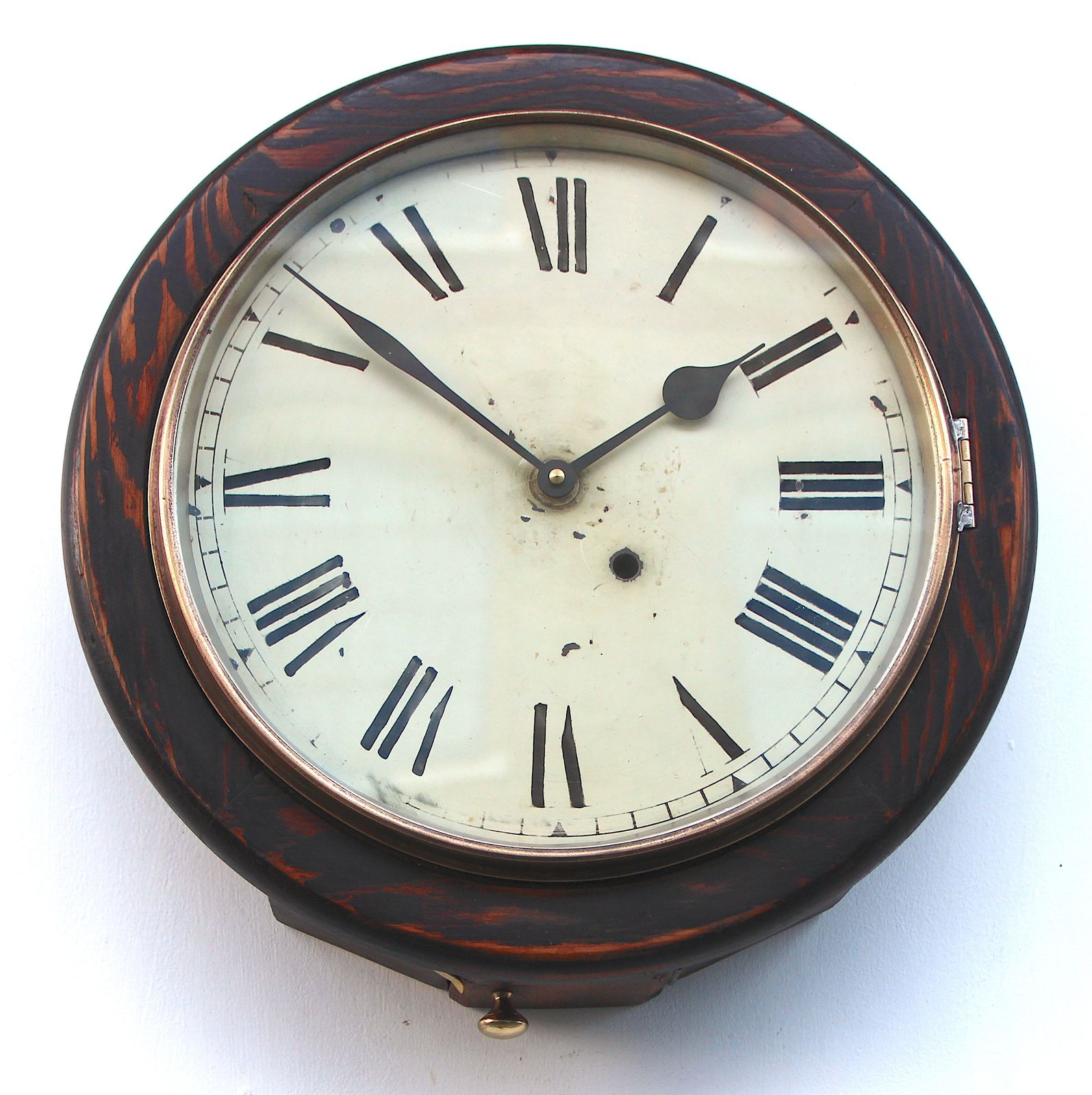 Large 39cm Dated 1943 Railway Wall Clock Factory. Fully Guaranteed photo Home Decor