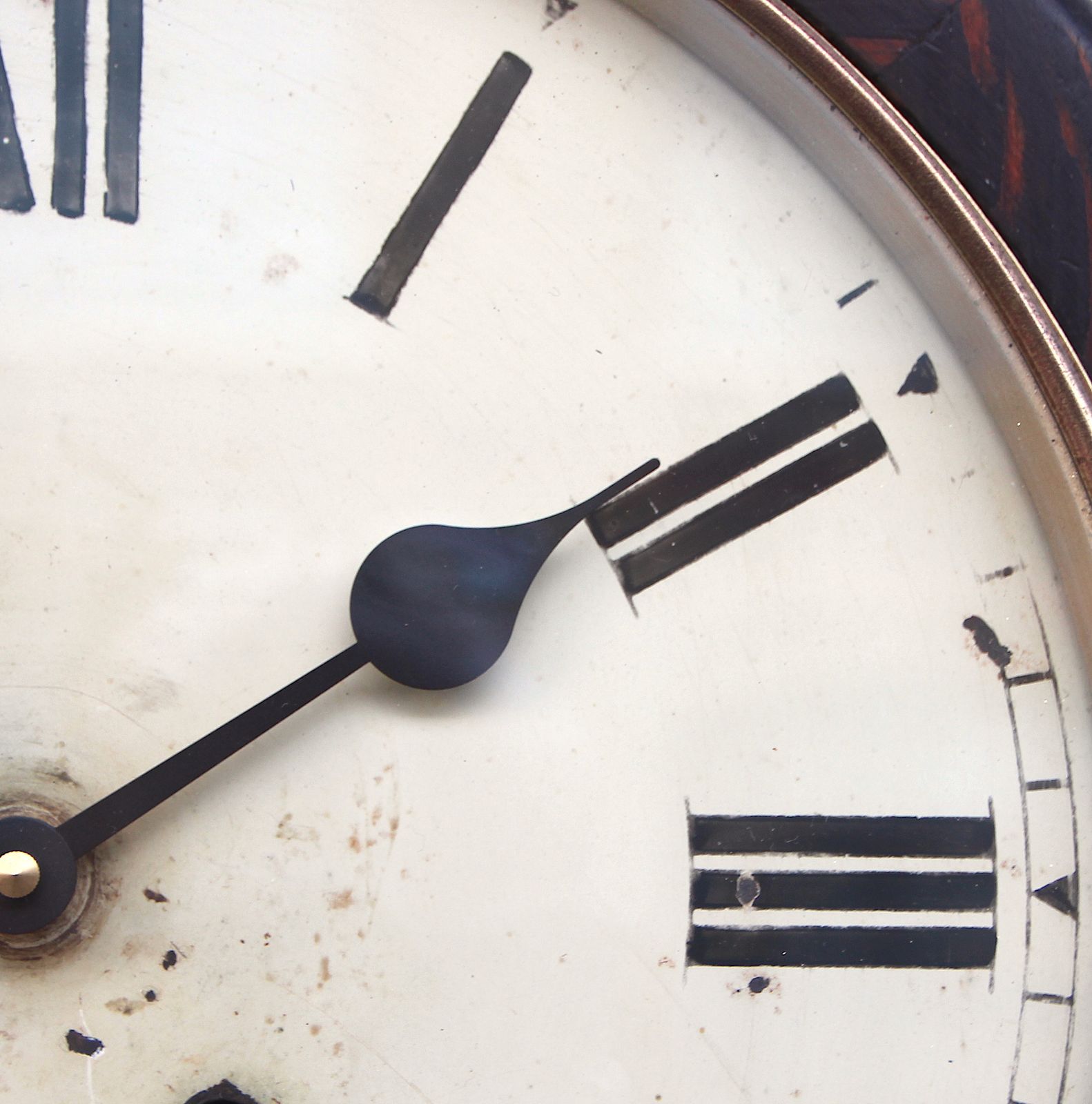 photo buy Large 39cm Dated 1943 Railway Wall Clock Factory. Fully Guaranteed