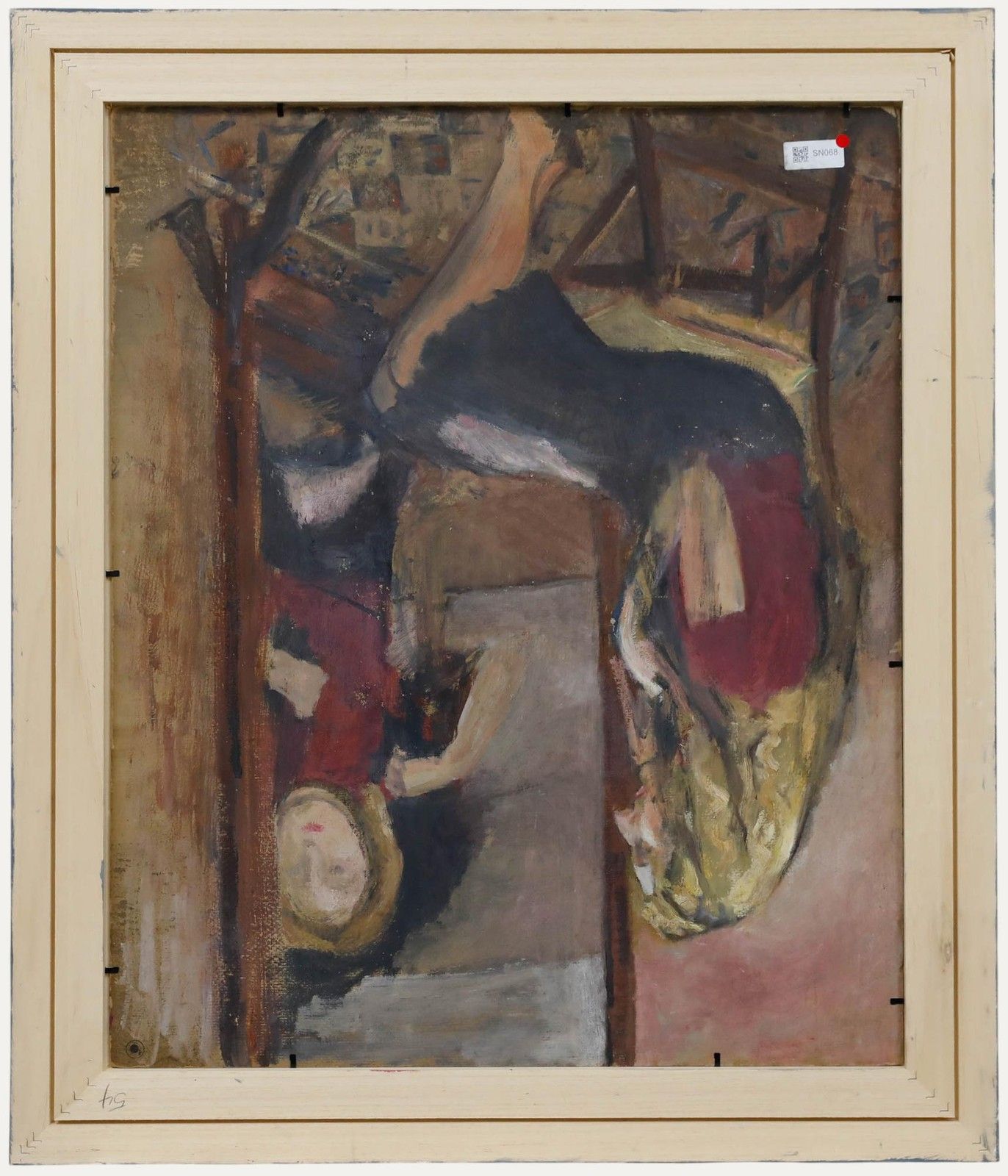 Cecile Hertz Eyrolles (1875 1974) Mid 20th Century Oil, Stirring Tea photo for sale