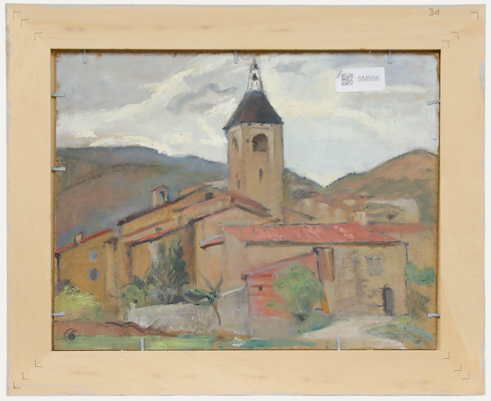 Cecile Hertz Eyrolles (1875 1974) Framed Oil, L'artiste En Plein Air photo for sale