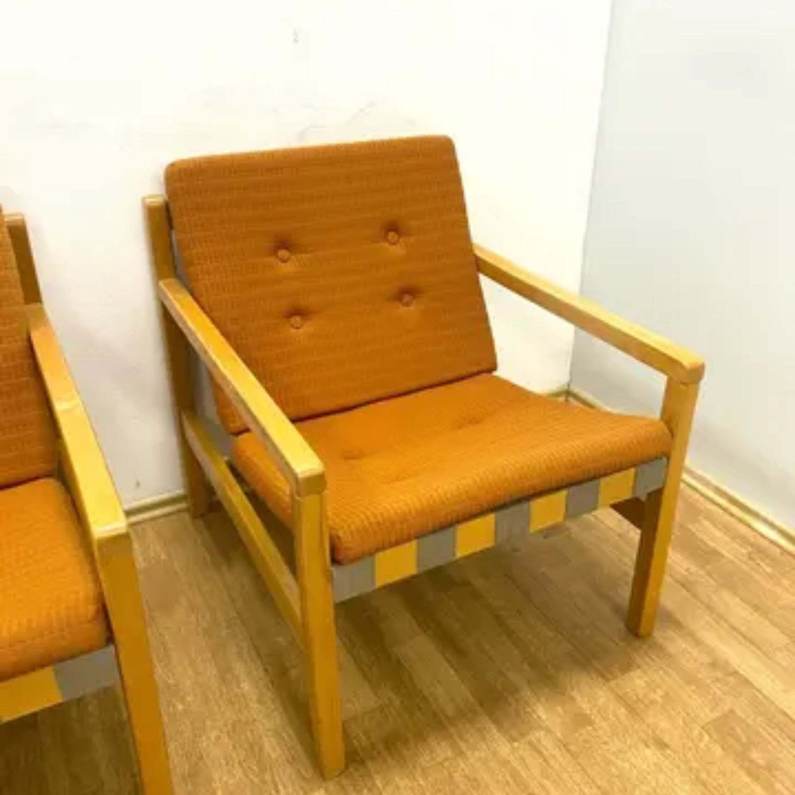 Retro Armchairs, Hikor, Czechoslovakia, 1960s (Set Of 2) photo for sale