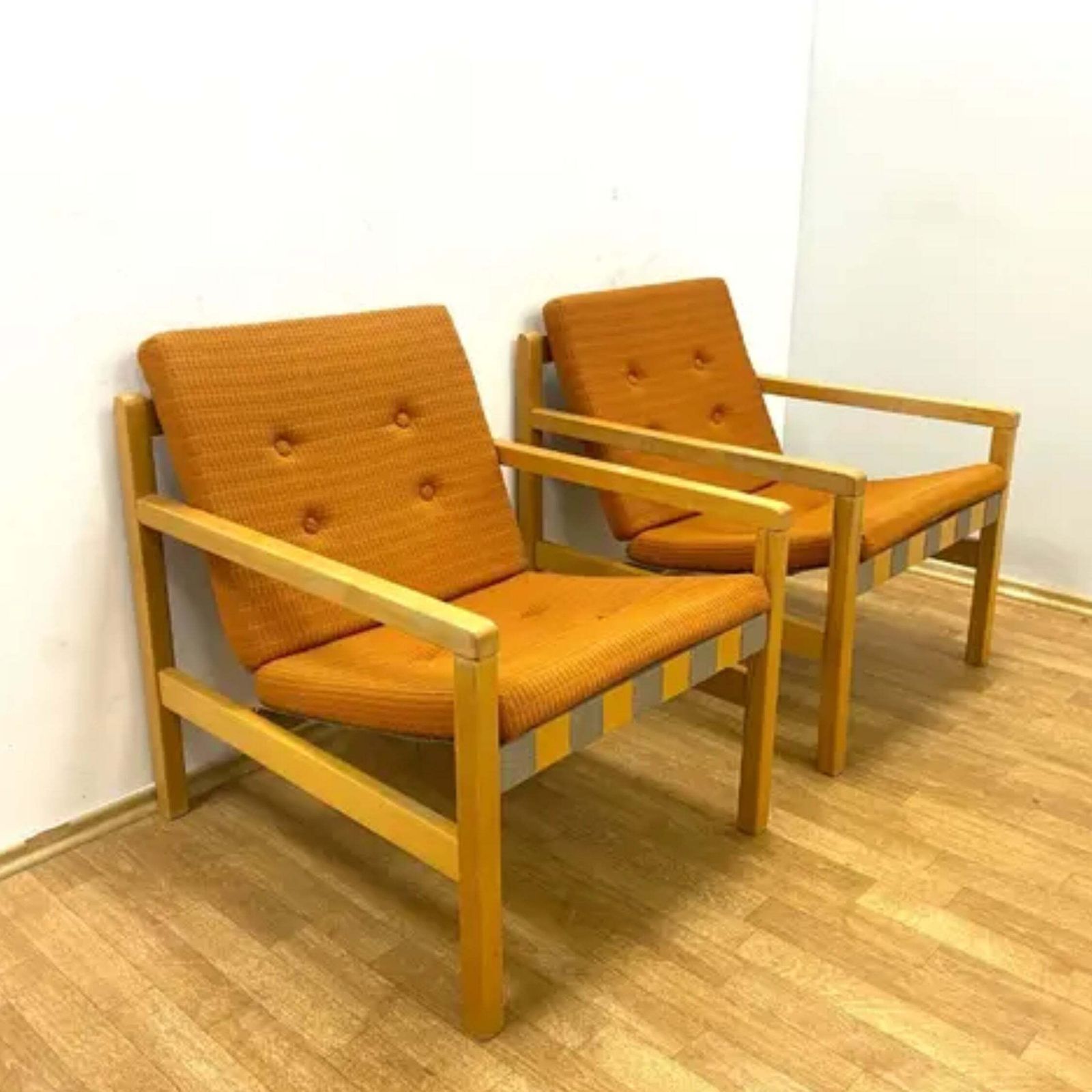 Retro Armchairs, Hikor, Czechoslovakia, 1960s (Set Of 2) photo vinterior