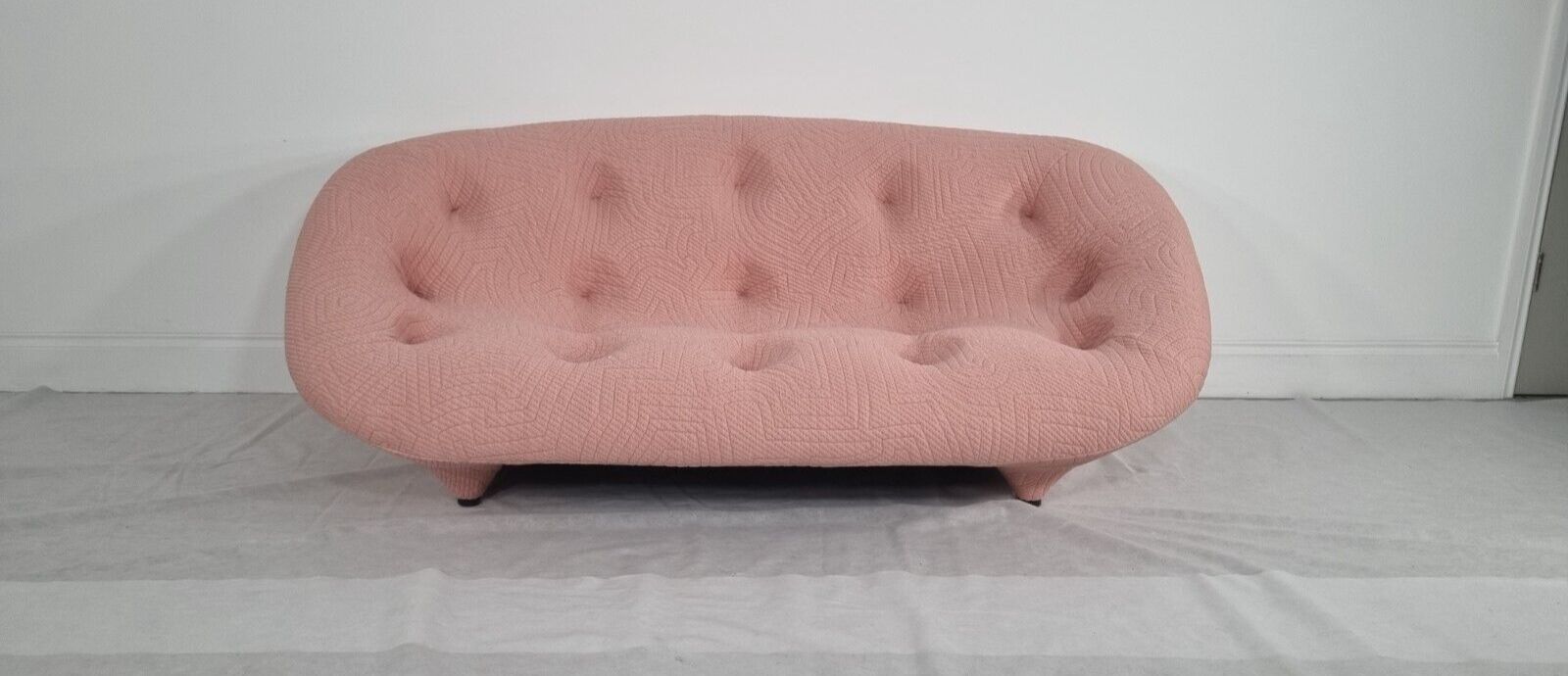 Ligne Roset Ploum Sofa In Appa Poncho Fabric In Mint Condition photo furniture
