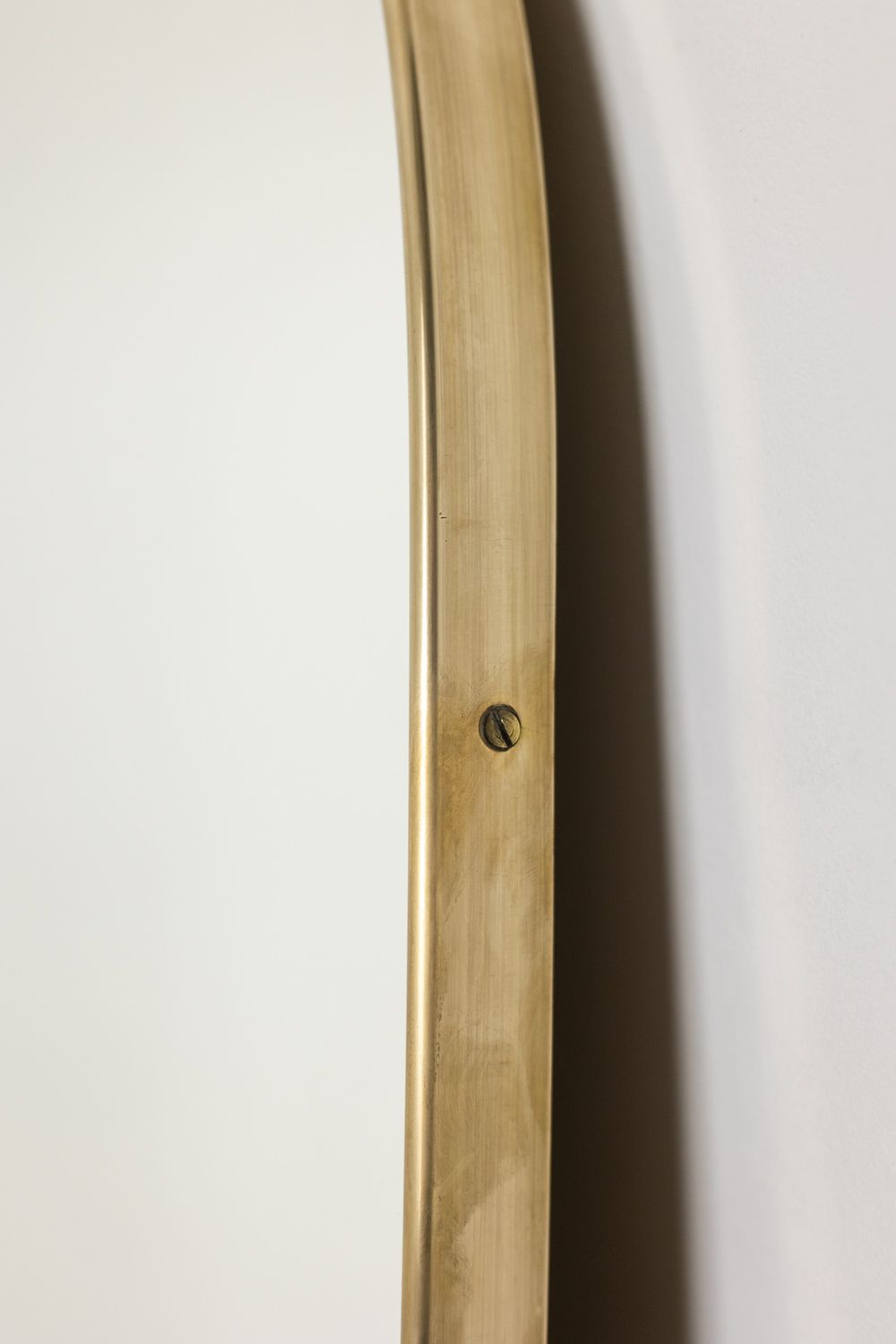 Gio Ponto, In The Style Of. Pair Of Mirrors Framed In Gilt Brass. 1980s photo 7200.0