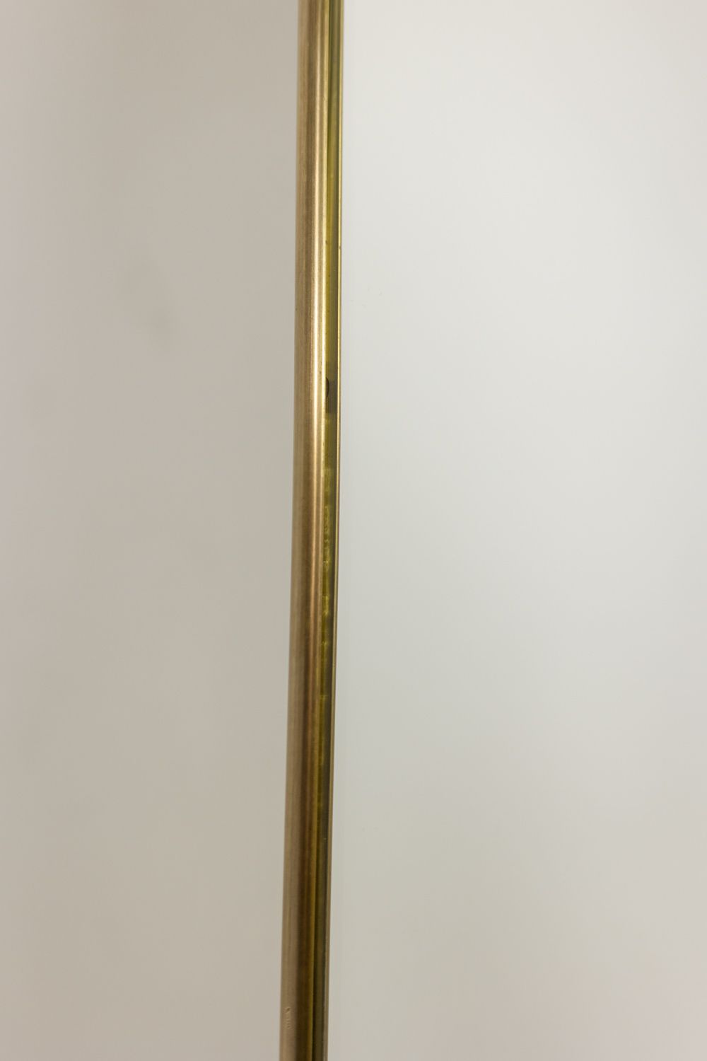 Gio Ponto, In The Style Of. Pair Of Mirrors Framed In Gilt Brass. 1980s photo vinterior