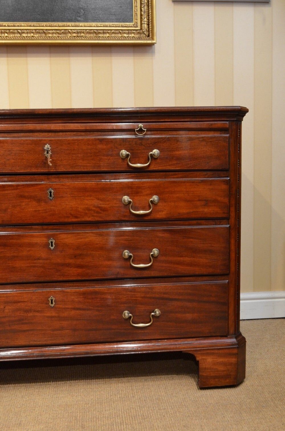A George III Mahogany Dressing Chest By William Gomm. photo for sale