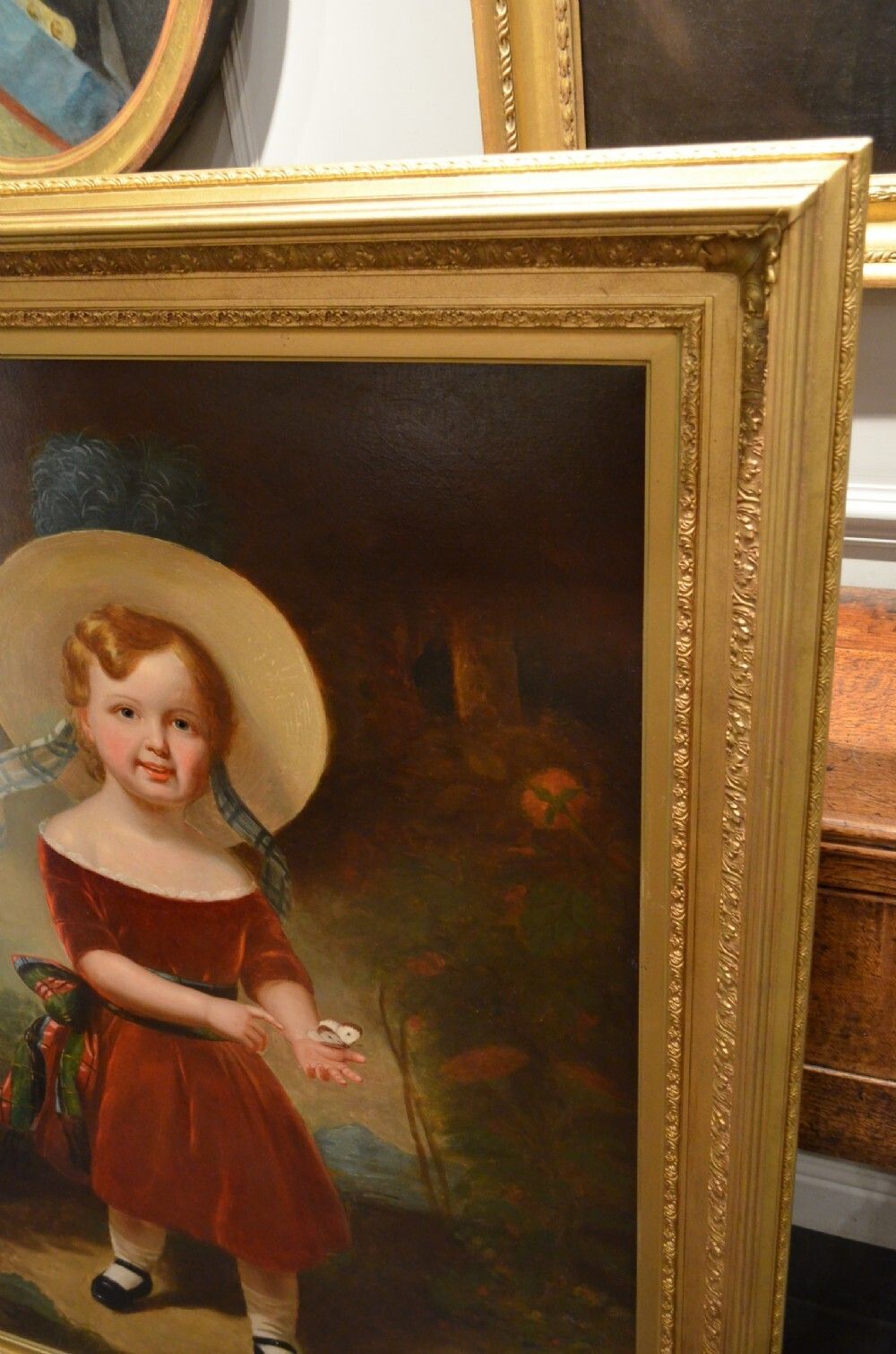 Fabulous 19th Century Oil On Canvas Portrait Of Young Boy With A Butterfly Henry Scott 1804 1860 photo buy