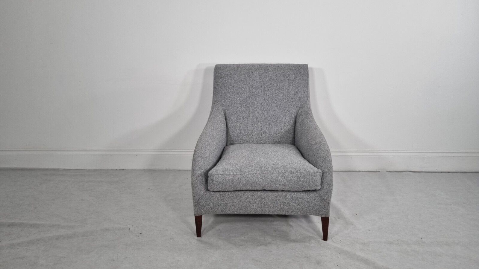 Bb Italia Florence F3 Armchair In Light Grey Wool In Immaculate Condition photo for sale