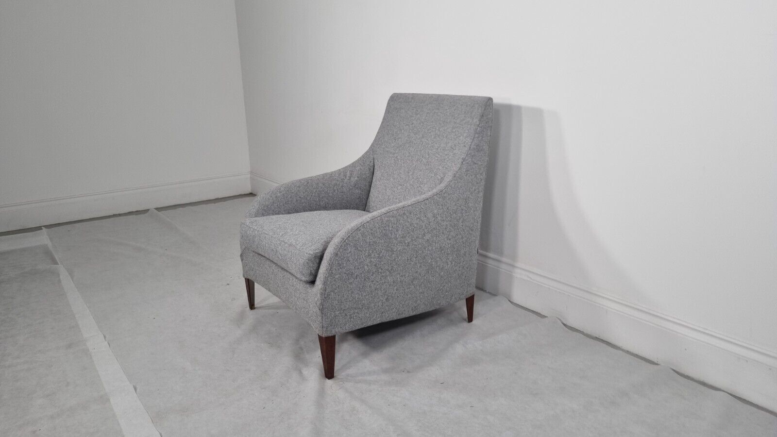 Bb Italia Florence F3 Armchair In Light Grey Wool In Immaculate Condition photo 1380.0