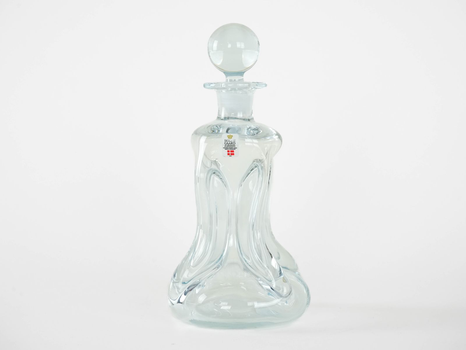 Glass Carafe Kluk, Danish Design, 1970s, Manufactured By Holmegaard photo Home Decor